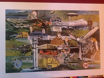 Bernie Webber Print Snohomish County Airport, PaineField 