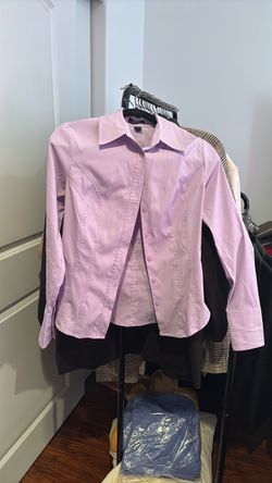 Lavender Button-Down Long Sleeve Shirt