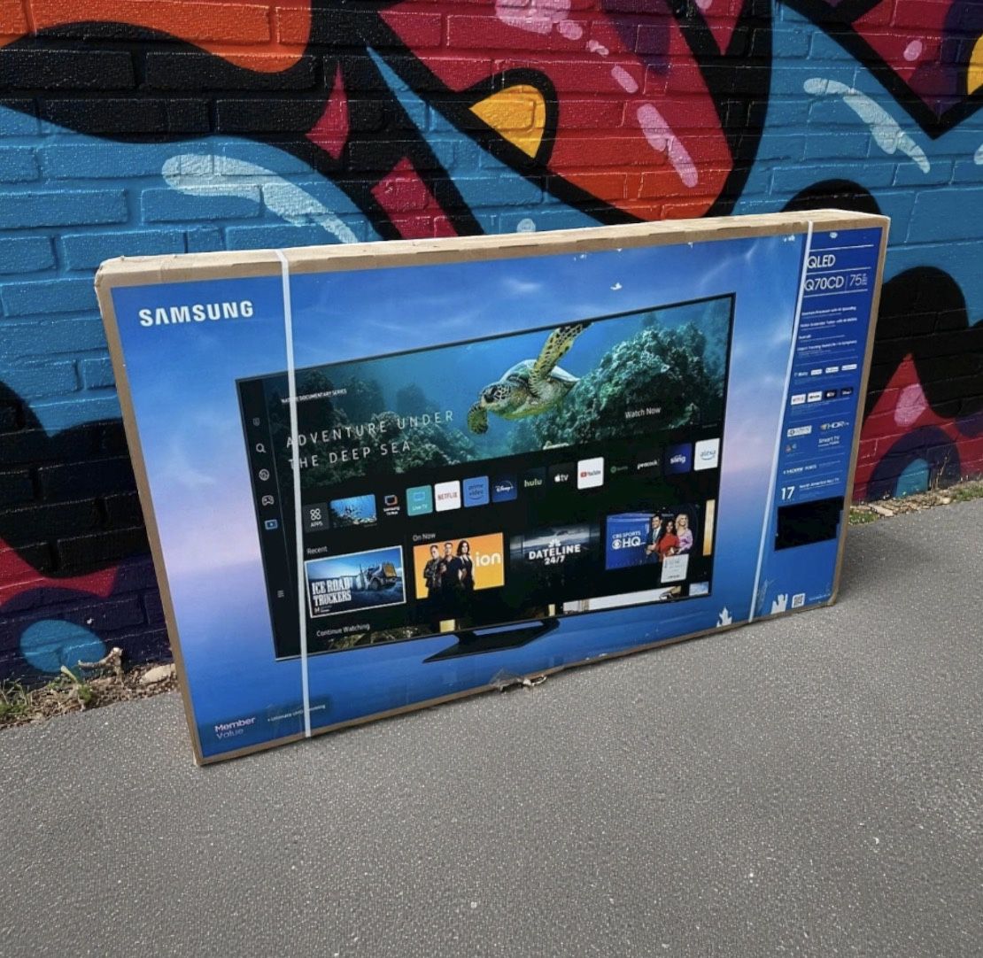 75 “ Samsung Smart 4K QLED HDR 120HZ 75Q70D TV