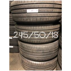 Used tires for sale 245/50/18 $220 all four free installation and balancing