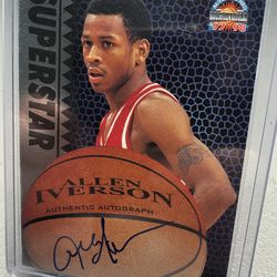 Allen Iverson 1997-98 The Score Board, Inc. Superstar Autograph