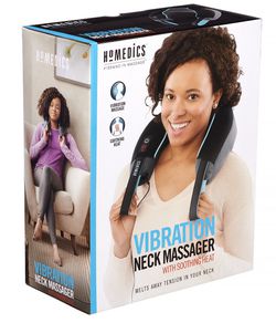 Homedics Neck Massager with Comfort Foam Vibration and Soothing Heat 