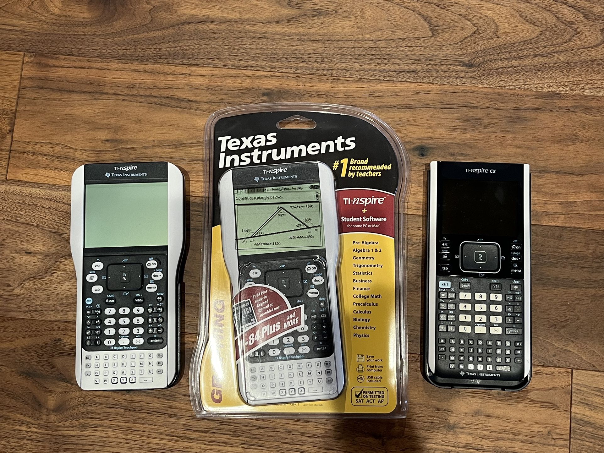 New And Like New Texas Instrument Nspire Graphing Calculators