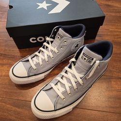 Converse Chuck Taylor Malden Street Mid-Top Heirloom Silver Men's Size 11