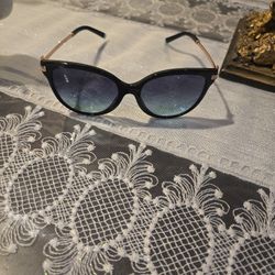 TIFFANY &  CO. ** BLACK BLUE  SUNGLASSES 