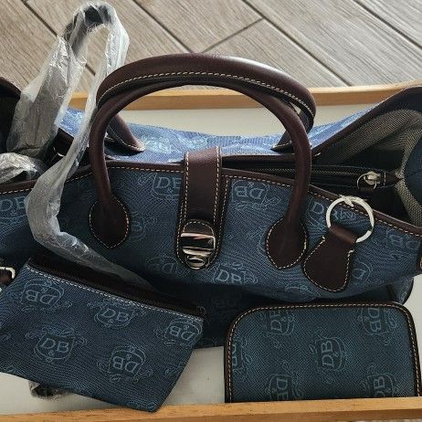 Auth DOONEY & BOURKE Donegal Satchel Tote Bag