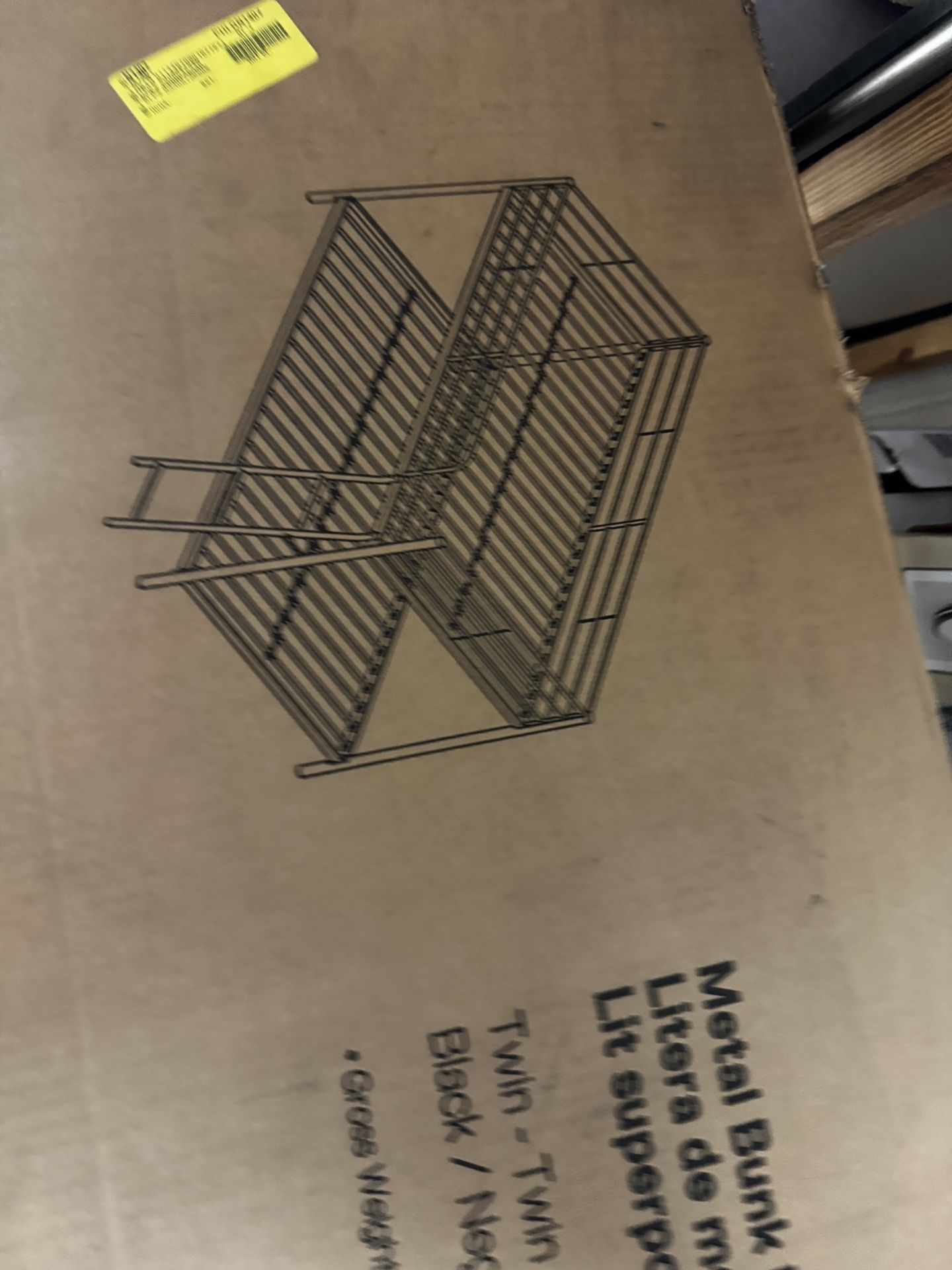 DHP Fulton Small Space Bunk Bed, Twin over Twin, Black