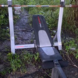 Weight Bench with 45 pound bar