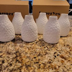 Flower Vases, Set of 6
