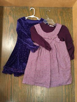All purple Flower dress and Over layered sundress and Shirt (Rare Editions)