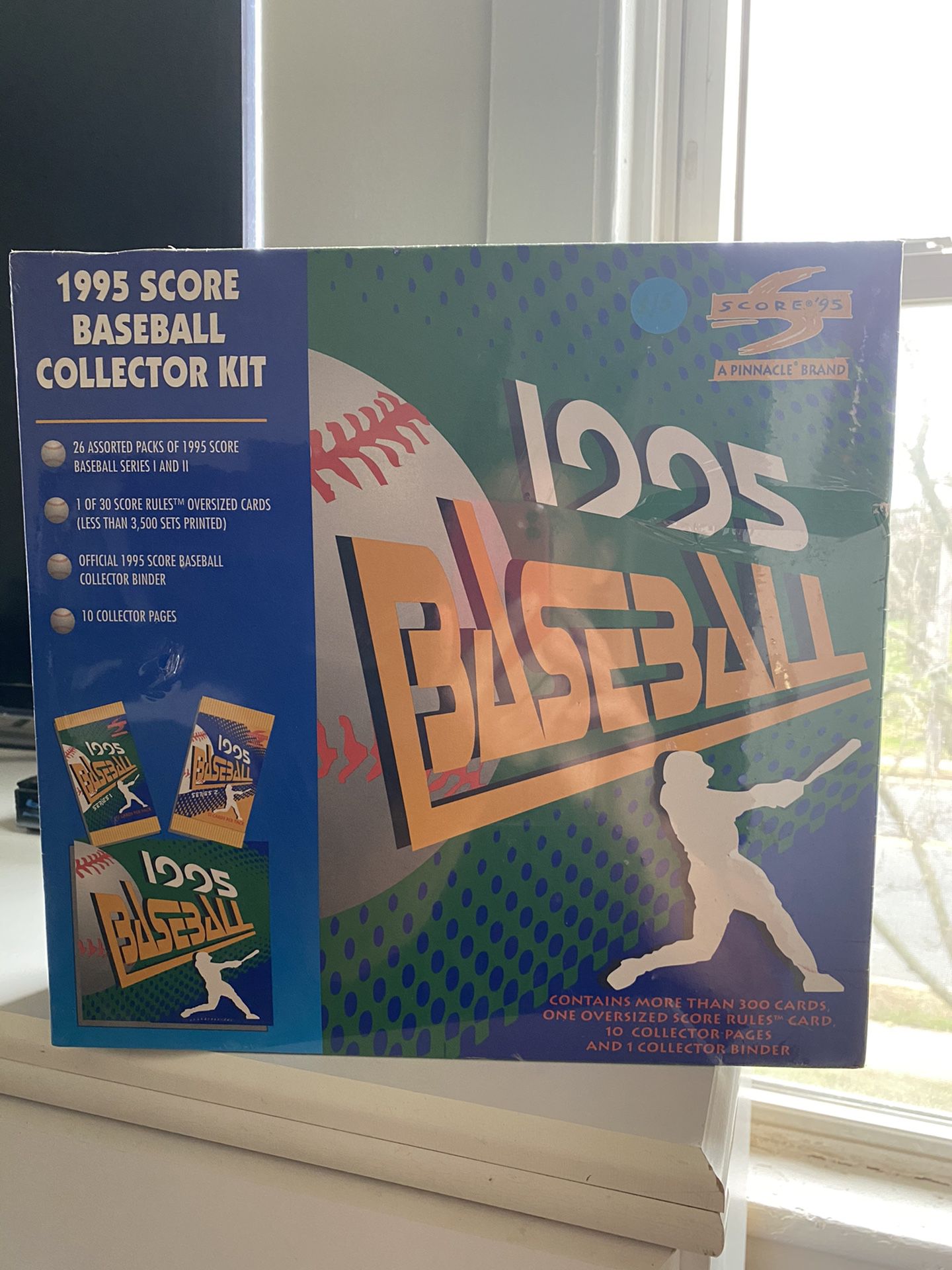 1995 Score Baseball Card collectors Kit, Still New & Sealed!26 Unopened Packs, Jeter & Arod Rookies!