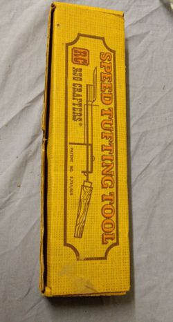 Vintage tufting tool in original box