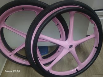 Wheelchair custom wheels