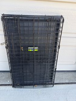 Large Black Wire Dog Crate
