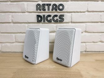 INFINITY SL Micro White Bookshelf Surround Speakers.