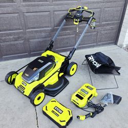 RYOBI 80V HP Brushless 30in. Multi-Blade Self Propelled Lawn Mower with 10Ah Battery & Hyper Charger