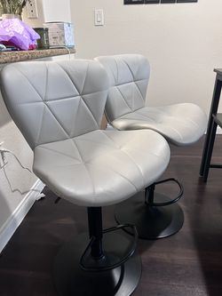 Gray barstools