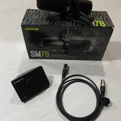 Shure SM7B Microphone + Elgato Wave XLR Audio Interface