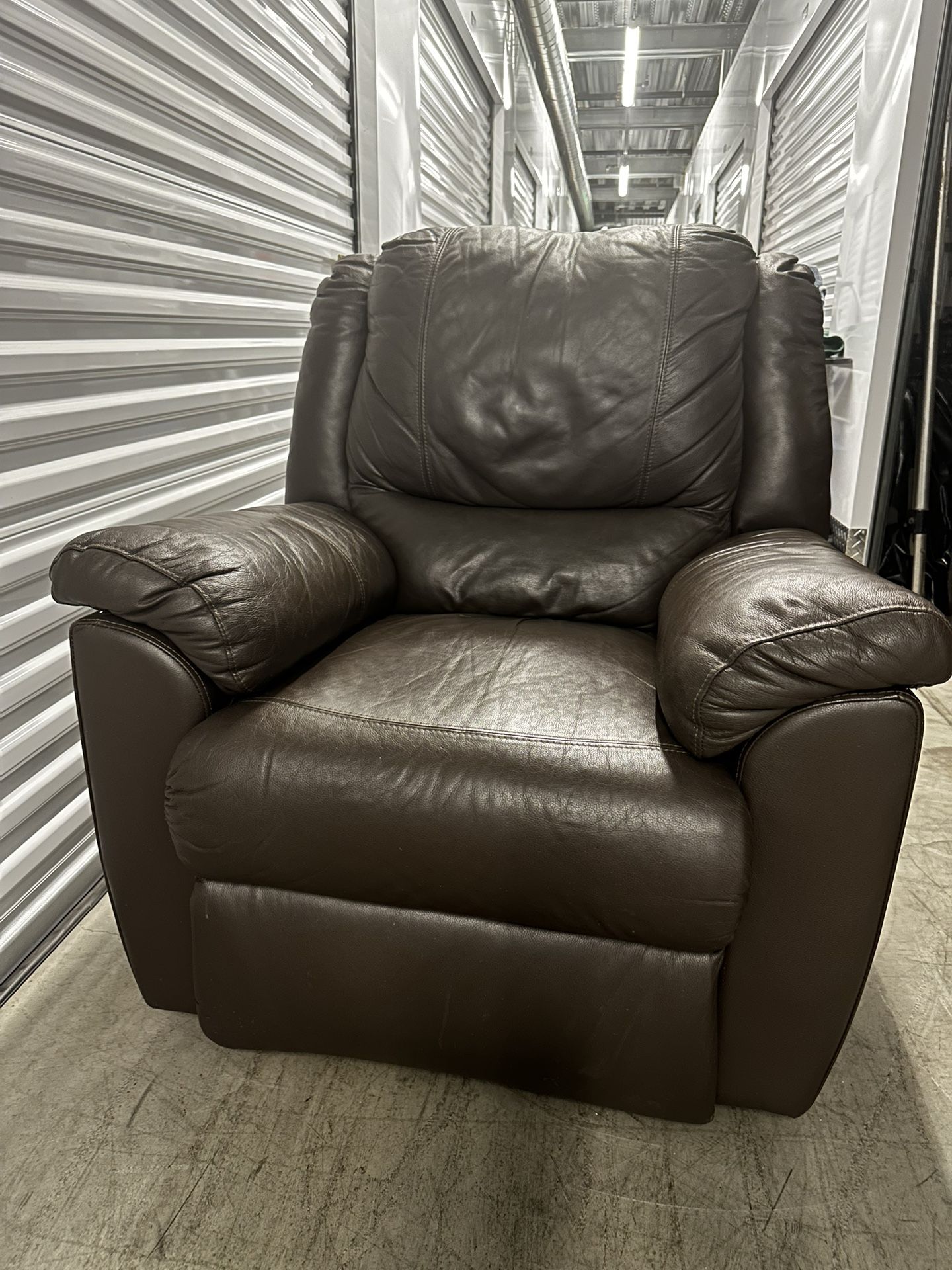 Recliner Brown Leather Manual OFFERS WELCOME