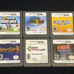 NINTENDO DS-DSi-DS LITE-2DS-3DS ASSORTED GAME CARTRIDGE LOT($30)