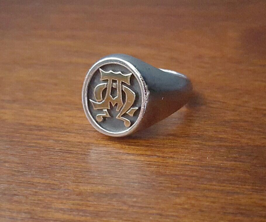 Mens James Avery 14K Alpha Omega Ring sz 10.5