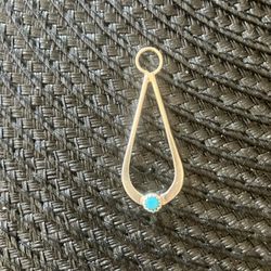Sterling Silver Pendant With Turquoise Stone