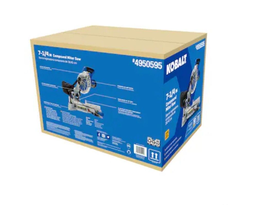 Kobalt 7-1/4 in. 10amps Single Bevel Corded Mite