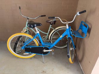 Blue metal bike