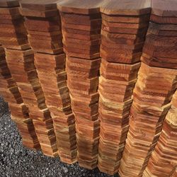 Redwood 5/8 X 5.5 X 6 Dog Ear Less Then $5 Each.
