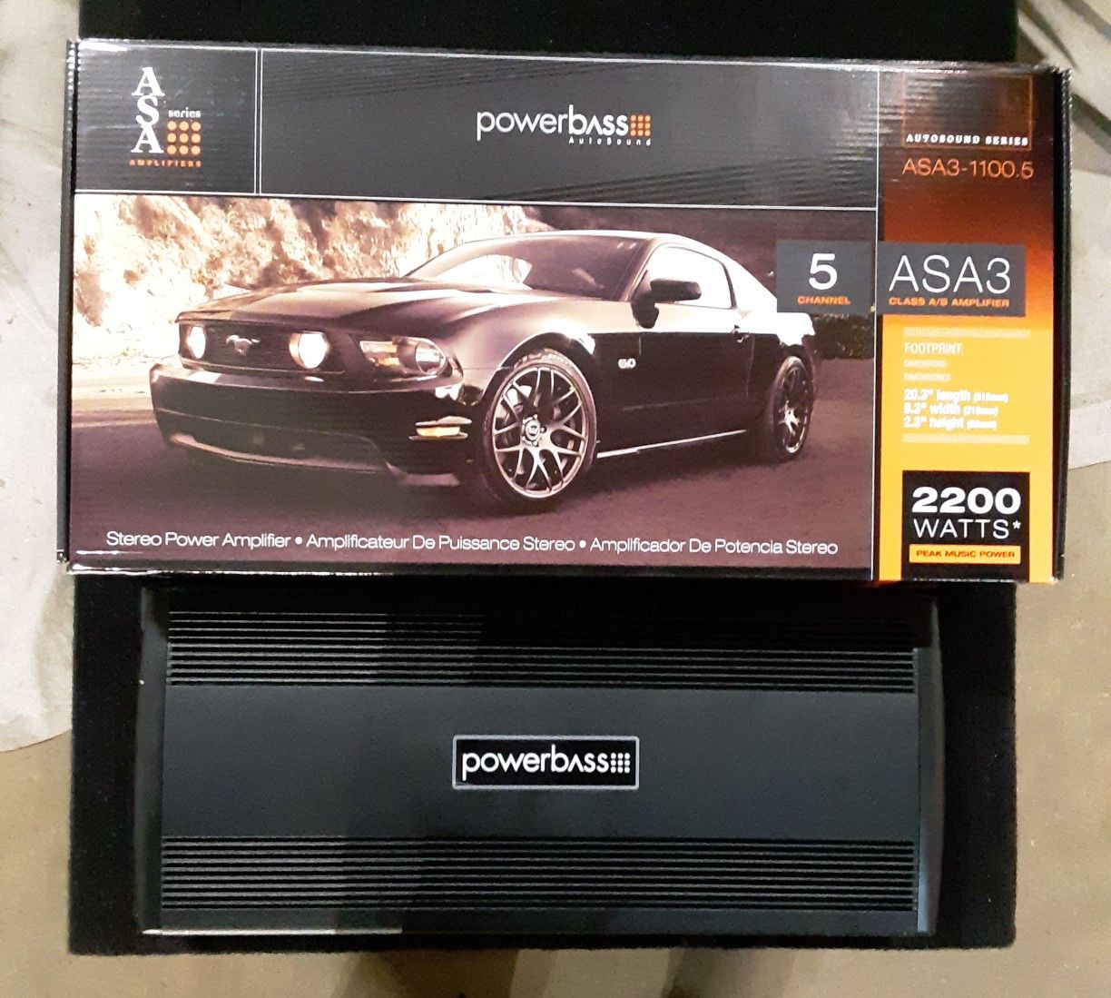 NEW!! 2200 watt 5 channel amp