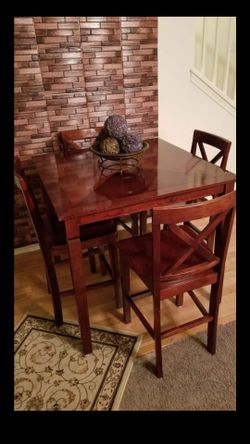 Nice, clean solid wood table set