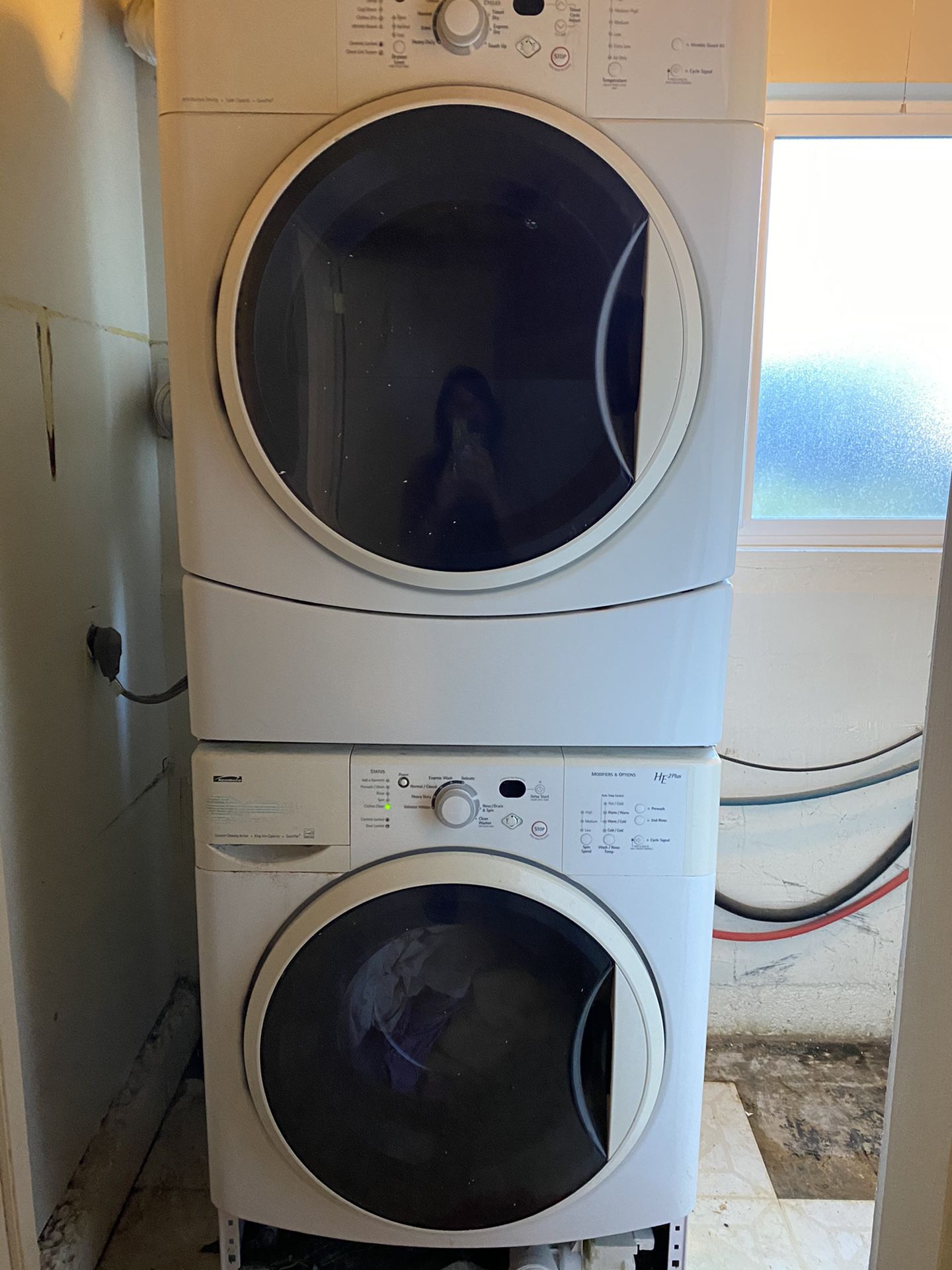 Kenmore HE 2Plus stackable washer/dryer