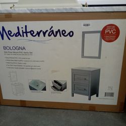 24 Inc Bathroom  Vanity  Grey Brand New Never Used