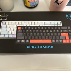 Wired Gaming Mechanical Keyboard, Portable LED Backlit Keyboard, 78 Keys 60% Mini Keyboard with Hot Swappable Red Switch, USB-A and Type-C Receiver fo