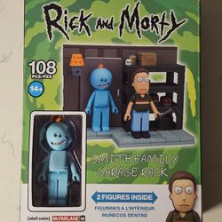 Rick and Morty Smith Family Garage Rack McFarlane 108pcs Set
