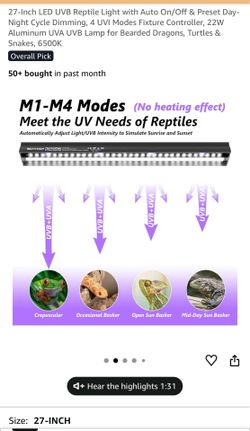 UVB light for reptile