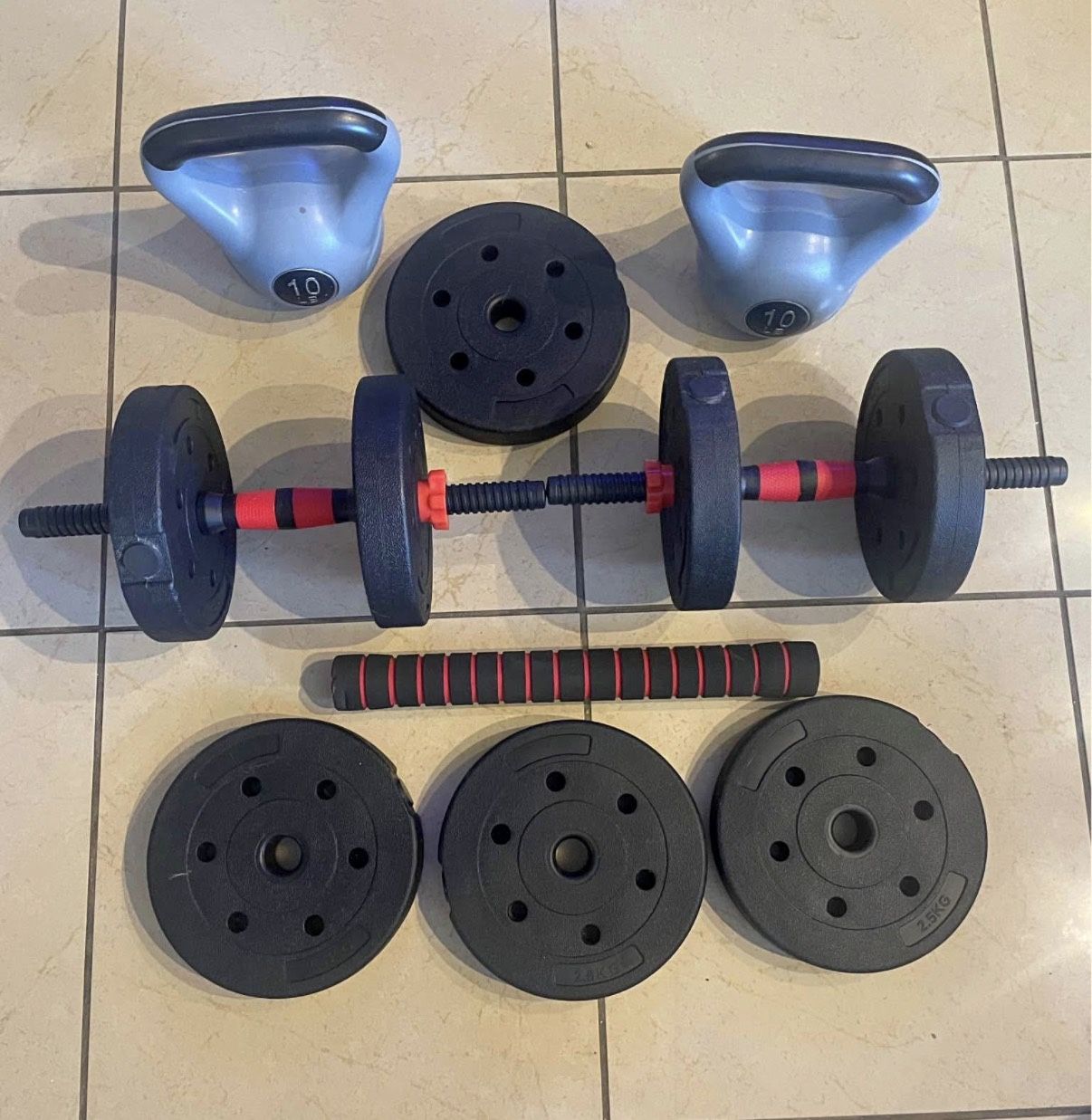 Workout/Gym Weights, dumbbells, kettlebells for Sale