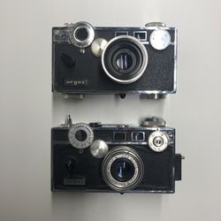 2 Vintage Argus Coated Cintar 50mm f/3.5 