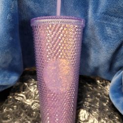 Starbucks Purple Glitter Studded