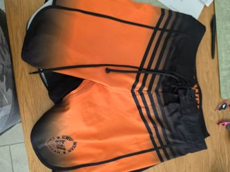 Chula orange and black stage shorts