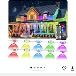 300FT Permanent Outdoor RGB Lights, IP67 Waterproof Smart Eave Lighting, with App/Remote Control
