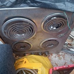 Stainless steel four burner top plate