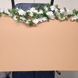 Flower Hanging Decor, Lights and Vase.