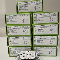 90 New In Box Leviton 15 Amp Receptacles