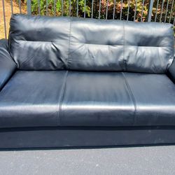 Back Leather Sofa Couch - Delivery Available 