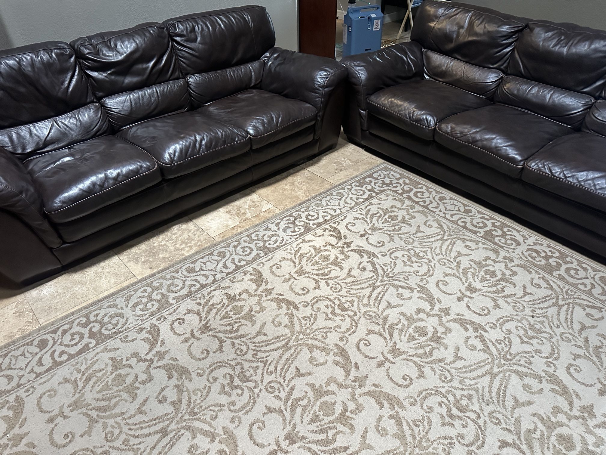 2 Nice Leather Sofas (couches)