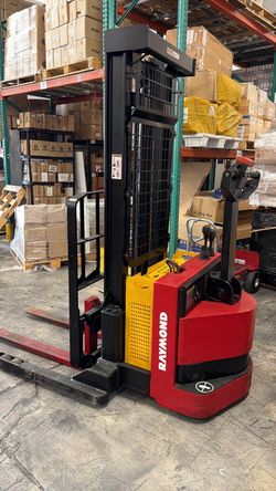 Raymond RSS40 Electric Walkie Stacker Forklift - 3,750 LB - 128” Lift - Side Shift
