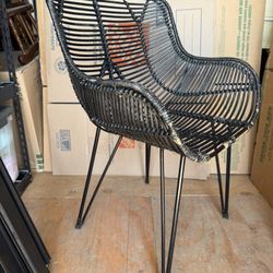 Black Wicker Chair