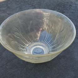 Glass punch bowl