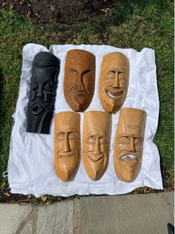 Tribal masks and figurines from around the world